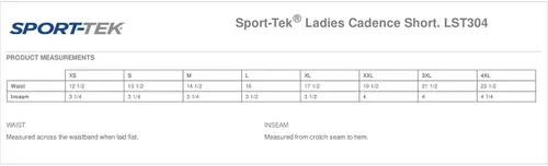 Vista 2 de Sport-Tek Pantalones cortos Cadence para mujer. LST304