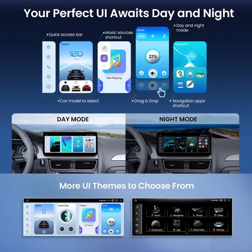 Vista 7 de XTRONS Estéreo de coche Android 13 de 12.3 pulgadas para Audi A4 S4 RS4 A5 S5 RS5 B8 Concierto/Sinfónica Sistema de Radio, IPS Pantalla táctil