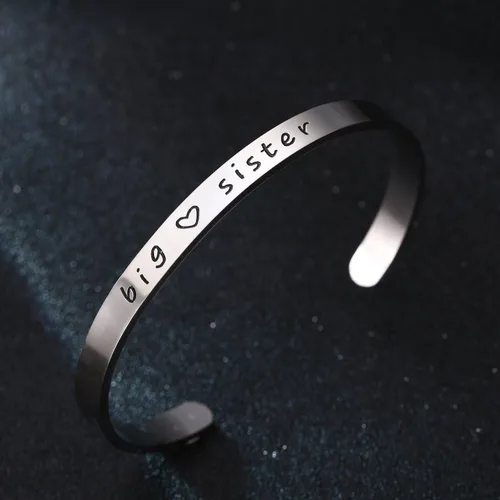 Vista 5 de BESPMOSP Big Sis Middle Sis Little Sis Sister - Pulsera para mujer y niña