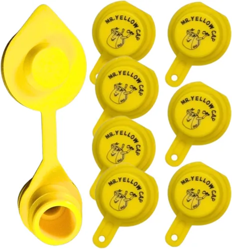 Vista 11 de 25 tapas de ventilación amarillas para bidones de gasolina de plástico y de metal, kit de ventilación para bidones de gasolina Blitz, tapas