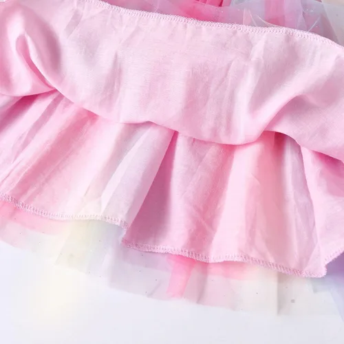 Vista 4 de VIKITA Vestidos de verano sin mangas de poliéster tutú para niñas de 3 a 12 años