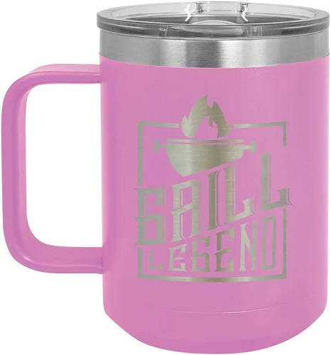 Vista 5 de Grill Legend - Taza de café (15 oz), color negro