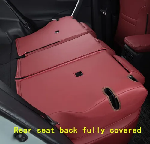 Vista 32 de Fundas de asiento RAV4 de ajuste personalizado, piel sintética impermeable para Toyota RAV4 2013-2018 (beige)