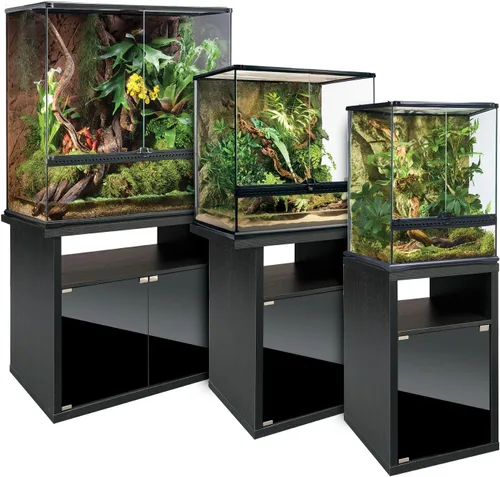 Vista 3 de Exo Terra Armario de terrario, pequeño, soporte para terrario de reptiles y anfibios, mide 17.88 pulgadas de ancho x 17.88 pulgadas de profundidad x