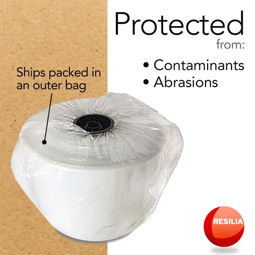 Vista 6 de RESILIA Rollo de tubo plano de polietileno - Polietileno de grado alimenticio, solución de embalaje personalizada para bolsas de polietileno, 4