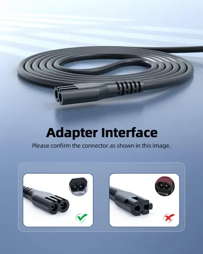 Vista 2 de Cargador de 4V apto para Wahl inalámbrico Magic Clipper 8148 8164 8591 8509 1919 8591L 8148L 8148-308 08504-400 97225-002 Clip Shaver, adaptador