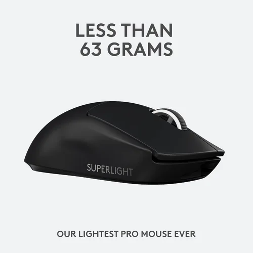 Vista 2 de Logitech G PRO X SUPERLIGHT - Mouse inalámbrico para juegos + alfombrilla grande y gruesa para mouse G740