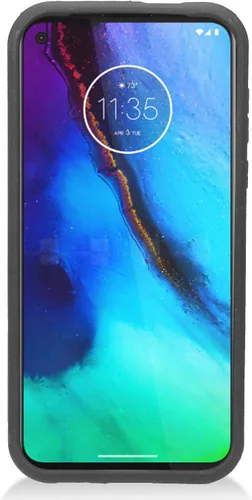 Vista 5 de Para Motorola Moto G Stylus XT2043, Moto G Power XT2041 (versión 2020) - Funda híbrida de estilo cepillado - CS3 Azul