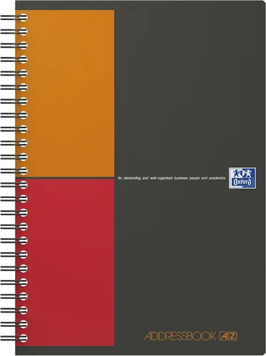 Vista 16 de OXFORD 100104329 Activebook International A4 + a cuadros con índice indexable y bolsillo para documentos, bloque de cuaderno en espiral gris, una