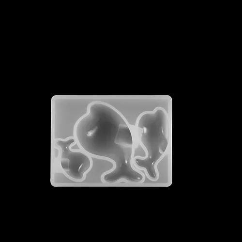 Vista 12 de Molde de silicona de resina hecha a mano con forma de pata, de oso de delfín, corazón, luna, estrella, para hacer joyas, suministros de moldes