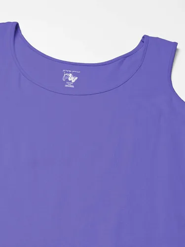Vista 7 de JUST MY SIZE Women's Size Cotton Jersey Shirttail Tank Top, Plus Sleeveless Shirts