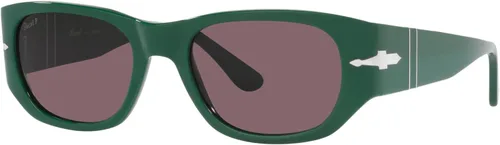 Vista 2 de Persol PO3307S - Gafas de sol rectangulares, VerdeNegro Polarizado