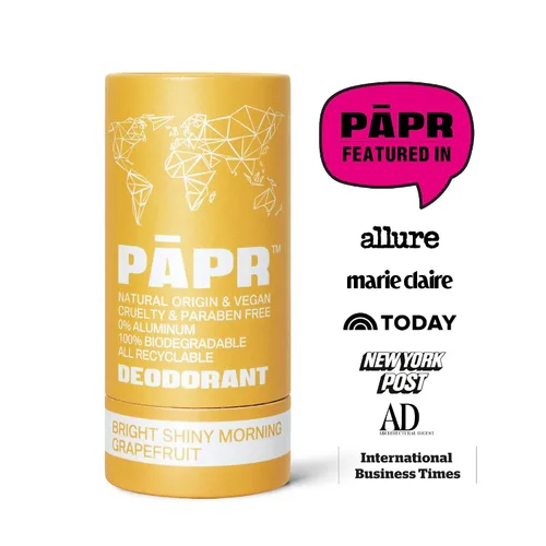 Vista 7 de PAPR-Desodorante natural en embalaje de papel sostenible sin residuos, desodorante vegano para hombres y mujeres, sin fragancia artificial, aluminio