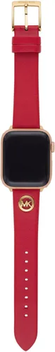Vista 3 de Michael Kors Correa de piel roja para mujer para Apple Watch 38401614in modelo MKS8045 Rojo - Correa para Apple Watch