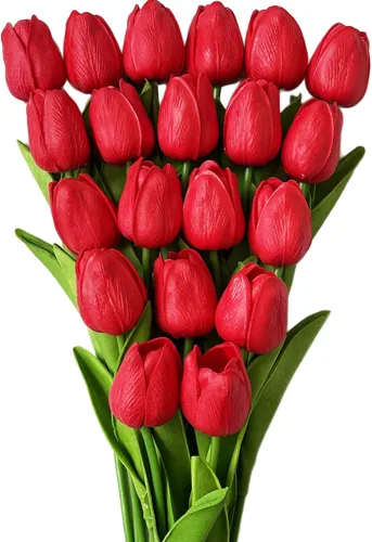 Vista 14 de UKELER 24 piezas de flores negras de tulipán, flores artificiales de poliuretano de tacto real para decoración del hogar, centros de mesa, arreglo