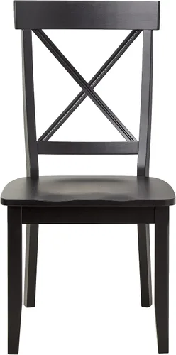 Vista 2 de Homestyles Blair - Sillas de comedor negras, juego de 2