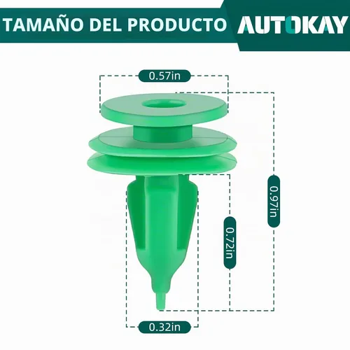 Vista 3 de AUTOKAY 100 piezas de clip de panel de puerta para Jeep Grand Cherokee 1993-2005 Cherokee 1993-2001, para Chrysler Cirrus 1995-2000, para Dodge