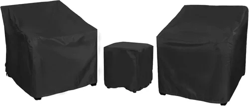 Vista 11 de Fundas para muebles de patio, funda impermeable para muebles de exterior, fundas para muebles de patio para 3 piezas, juego de fundas de sofá