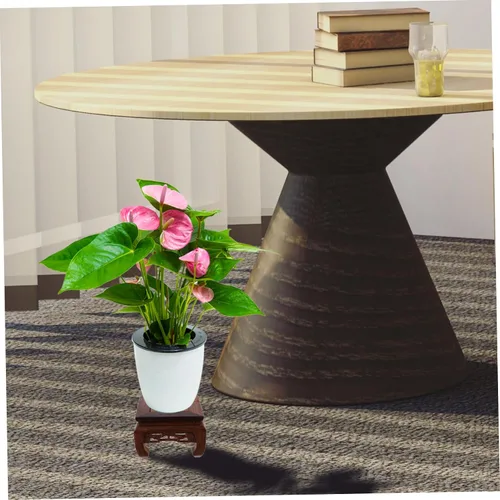 Vista 6 de Estante de exhibición de plantas con base de Buda antigua, estante elevador de plantas, soporte de exhibición para plantas, soporte para plantas