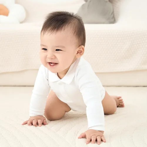 Vista 2 de pureborn Mameluco de algodón súper suave para bebés niños y niñas de 0 a 24 meses