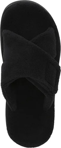 Vista 6 de Vionic Sandalias de descanso Tropez para mujer con hebilla ajustable y soporte de arco ortopédico oculto Negro Premium