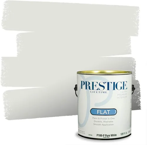 Vista 199 de PRESTIGE Paints - Pintura interior e imprimación en uno, 1 galón, cáscara de huevo, pimienta envejecida