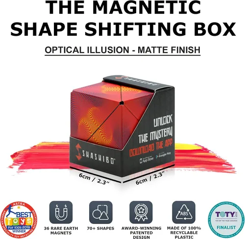 Vista 2 de Shashibo DODECA - Paquete de 2 cubos magnéticos para rompecabezas
