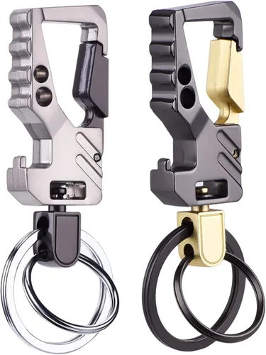 Vista 7 de 2 Pack Car Key Chain Bottle Opener Keychain for Men and Women
