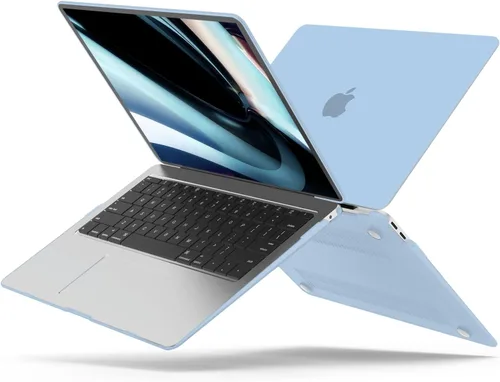 Vista 7 de B BELK Funda compatible con MacBook Air de 13 pulgadas 2022 2021 2020 2019 2018 A2337 M1 A2179 A1932 Touch ID, carcasa rígida de plástico mate
