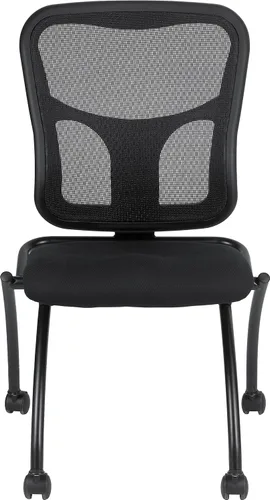 Vista 3 de Eurotech - Silla de asiento abatible sin brazos, color negro (juego de 2)