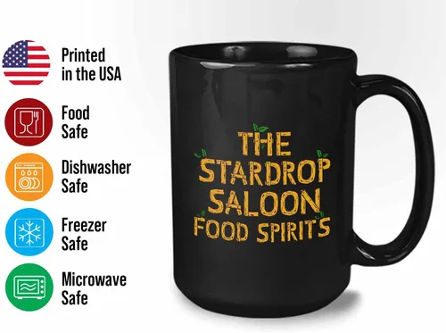 Vista 3 de Bubble Hugs Taza de café para videojuegos The Stardrop Saloon Food Spirits - Farming Country Adventure Gaming Gamer Stardew Pelican Town 15 onzas