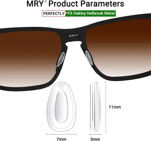 Vista 2 de Mryok Piezas de nariz de repuesto para gafas de sol Oakley Holbrook Metal - Opciones
