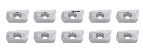 Vista 2 de Accusize Industrial Tools APKT11T308-LH Insertos de carburo para mecanizado de aluminio, juego de 10 piezas, 0058-1130x10 APKT11T308-G2