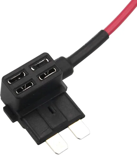 Vista 4 de ZOOKOTO Paquete de 5 fusibles adaptador de grifo de 12 V con fusible de cuchilla ATO ATC estándar de 10A APR ATO ATC para coches, camiones y barcos