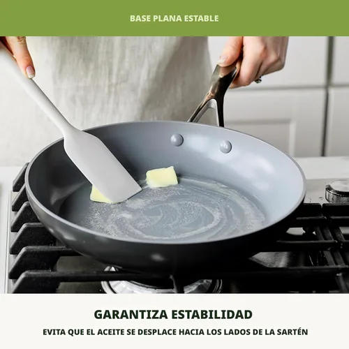 Vista 8 de GreenPan Valencia Pro 2 Piece (8" & 10") Ceramic Nonstick Skillet Set Gris