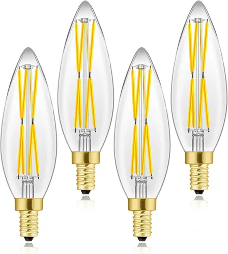 Vista 10 de Bombilla LED T6 esmerilada E12 regulable Edison 25W blanco suave 3000K E12 bombillas incandescentes equivalentes a T6.5 bombilla de filamento LED