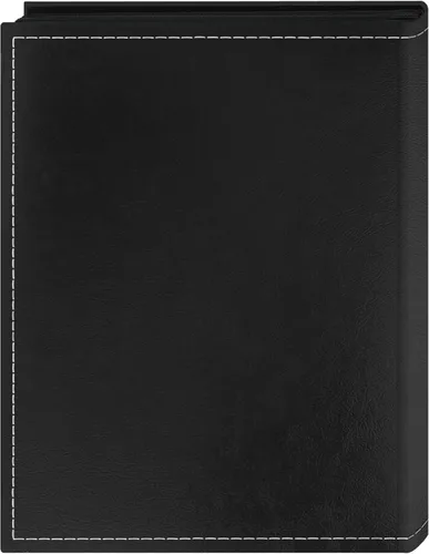 Vista 2 de Pioneer Photo Albums Álbum de cubierta de cuero sintético bordado con 36 bolsillos para impresiones de 4 x 6 pulgadas, color negro