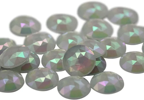 Vista 8 de Joyas de diamantes de imitación acrílicos redondos con parte trasera plana de 0.709 in, adornos de gemas de plástico para cosplay, disfraces