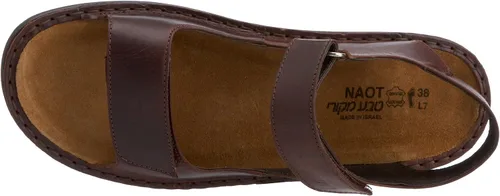 Vista 5 de NAOT Footwear Karenna Sandalia para mujer, negro Crinkle charol