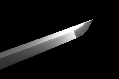 Vista 4 de Espada samurái afilada hecha a mano Katana negra réplica de Enter The Ninja Sword Real Battle Ready Ninjato