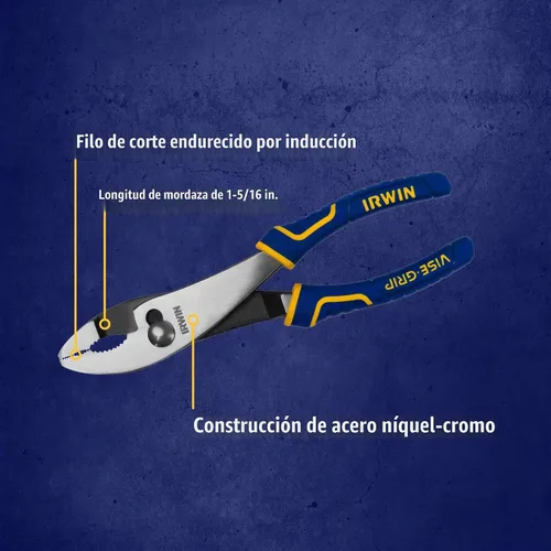 Vista 6 de IRWIN VISE-GRIP Juego de alicates, junta deslizante, 20 cm (2078408) (Paquete de 2)
