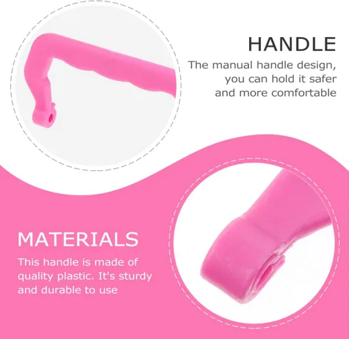 Vista 5 de Zerodeko 10 manijas de jaula para mascotas, accesorios de piezas de repuesto para jaulas para mascotas, fácil instalación, cómodo de sostener, mango