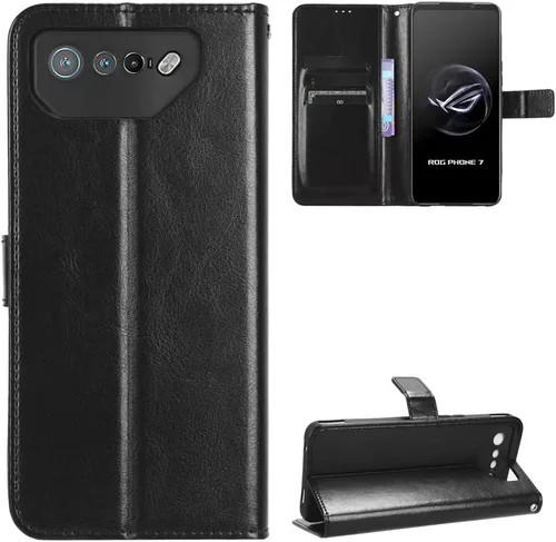 Vista 8 de Funda para Boost Mobile Celero 5G + Funda de piel con tapa para Boost Mobile Celero 5G Plus, color negro