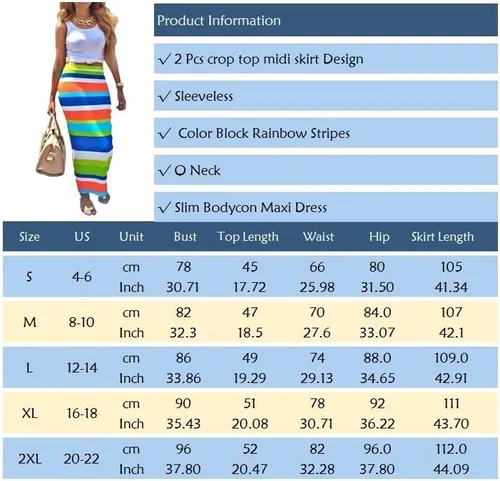 Vista 4 de Leezeshaw Womens - Traje de dos piezas, mini falda y tope recortado, para mujer