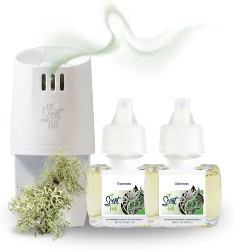 Vista 15 de Scent Fill Ambientador enchufable de sidra de manzana, repuestos de aceite perfumado, 2 recambios + difusor
