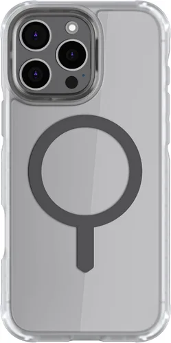 Vista 45 de Ghostek Covert Clear - Funda transparente para iPhone 15 Plus, silicona a prueba de golpes, compatible con accesorios Apple MagSafe, funda Negro