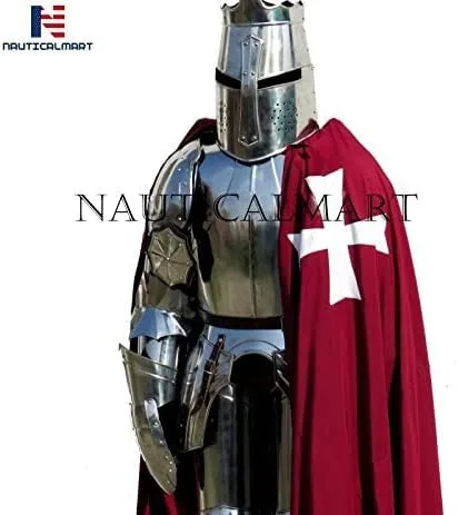 Vista 3 de NauticalMart Crusader - Traje completo de armadura medieval de caballero de combate