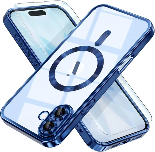 Vista 108 de Misea Funda magnética para iPhone 14 compatible con MagSafe [nunca amarillenta] [protección contra caídas de grado militar] protector completo