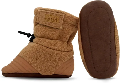 Vista 2 de JAN & JUL Botines cómodos para bebés y niños pequeños que se mantienen en su lugar