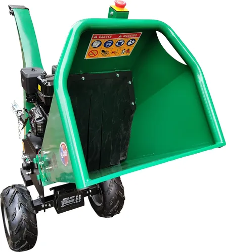 Vista 9 de All Power America APWC420E Trituradora de madera 15HP JD Engine 420cc Trituradora a gas 2000 RPM cuchillas de doble filo 6 pulgadas de alimentación
